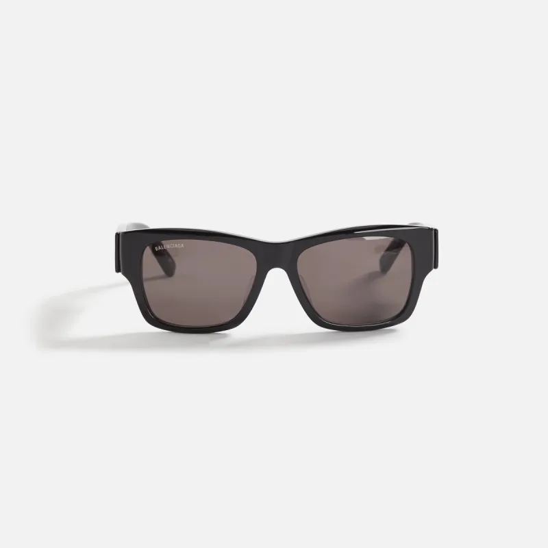 Balenciaga Acetate Square Sunglasses - Black / Grey sold by Kith