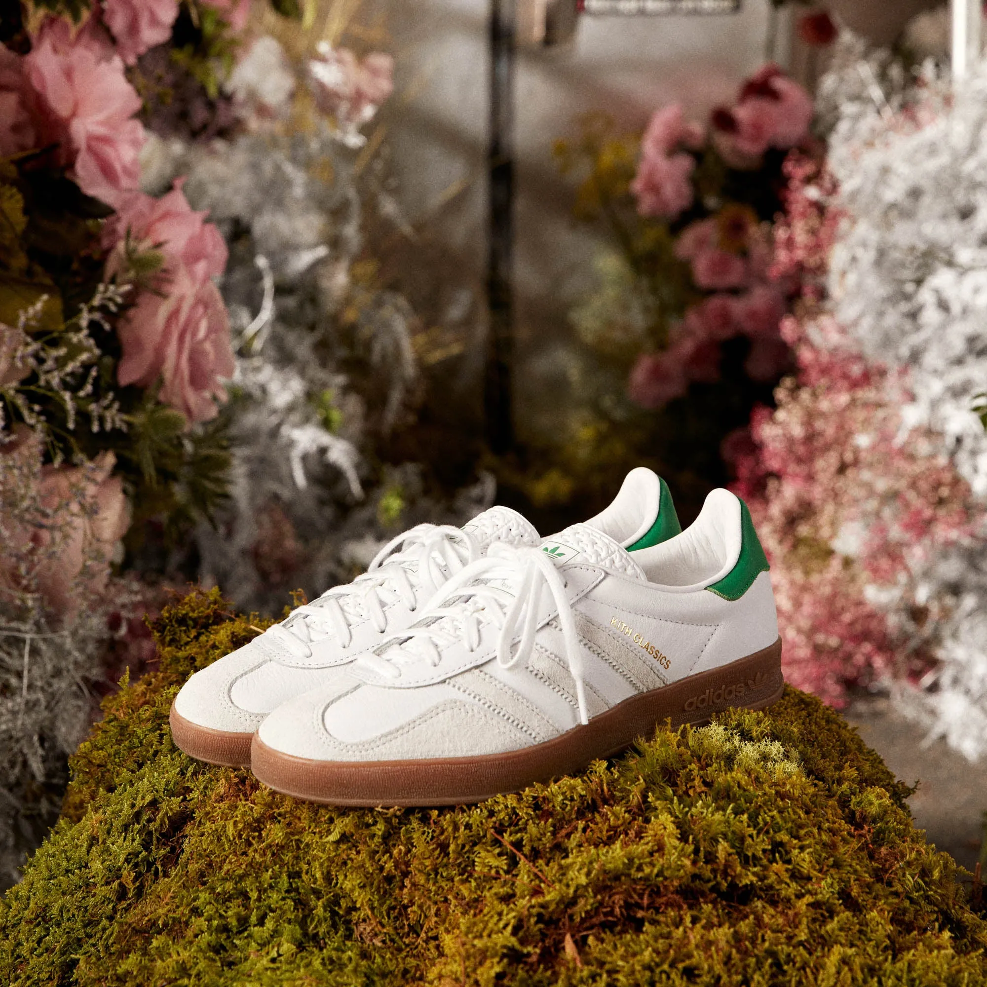 Kith Classics for adidas Originals Gazelle Indoor - White / Green sold by Kith product image thumbnail 2