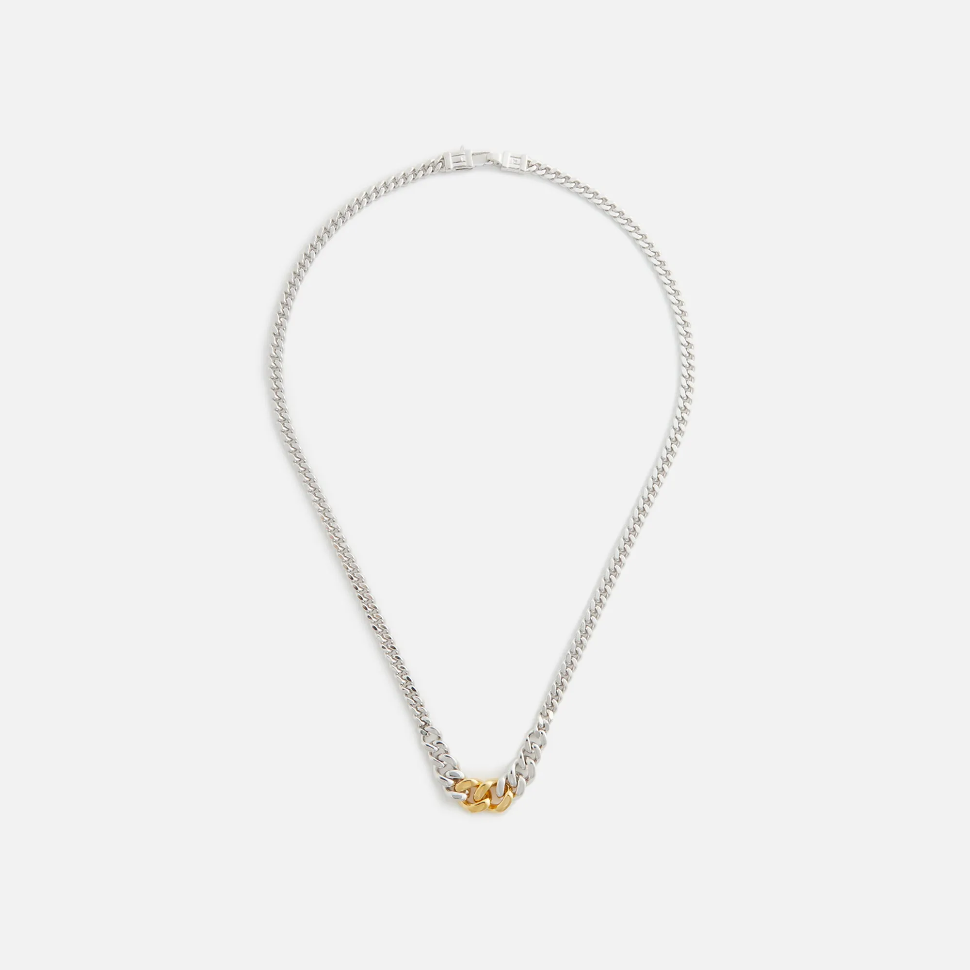 Tom Wood Dean Chain Duo 18 - Silver / Gold sold by Kith