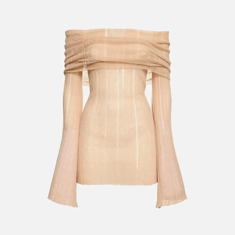 Aya Muse Ele Dress - Nude sold by Kith