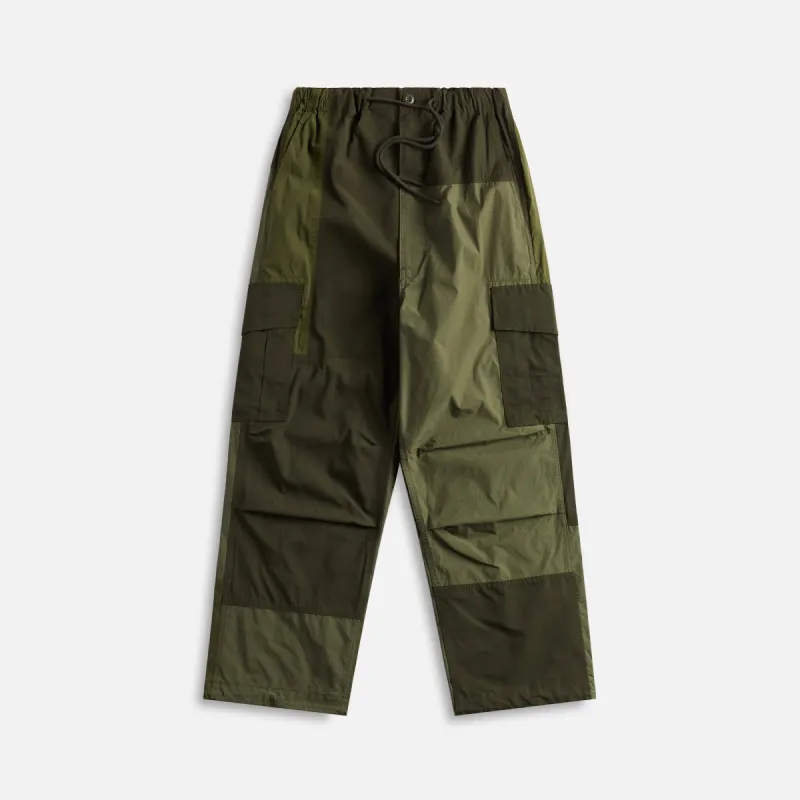 Comme Des Garçons Homme Mix Cloth Cargo Pant - Khaki sold by Kith