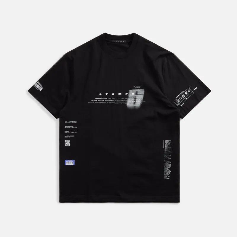 Stampd Aspen Transit Relaxed Tee - Black made by Stampd
