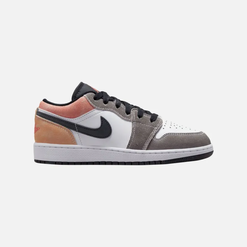 Nike GS Air Jordan 1 Low SE - Black / Sundial Magic / Ember / White sold by Kith