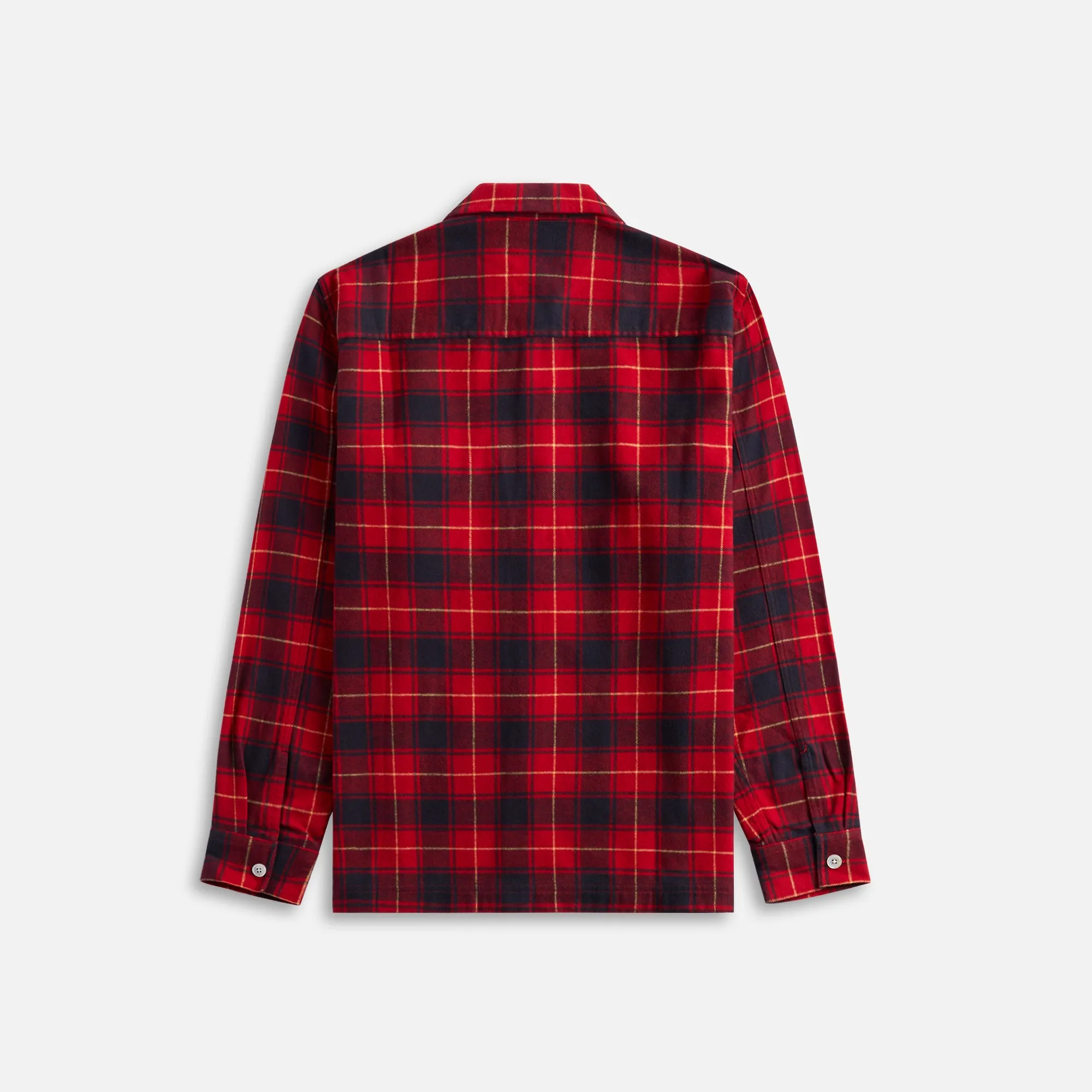 Tekla Plaid Long Sleeve Flannel Shirt - Red sold by Kith product image thumbnail 2