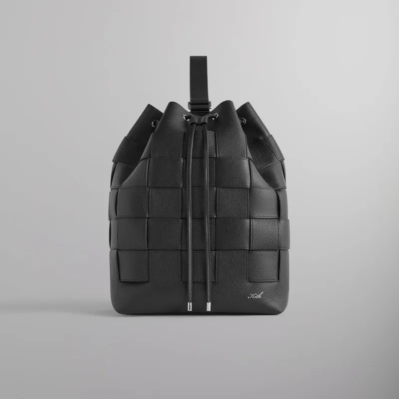 Kith Woven Leather Rucksack - Black sold by Kith