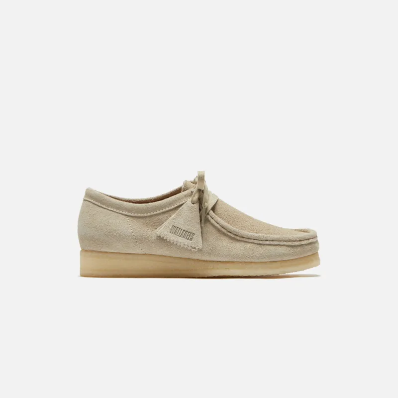 Clarks Wallabee - Pale Grey Suede sold by Kith