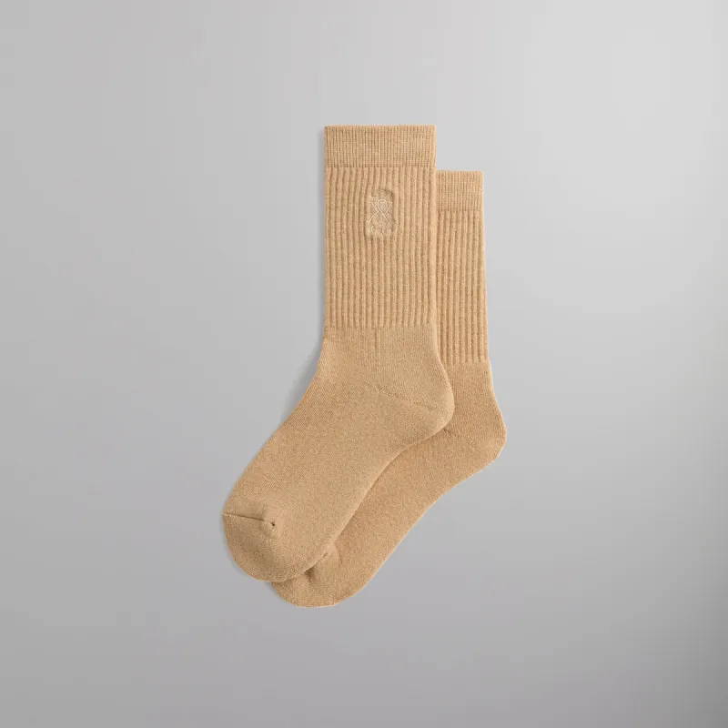 Kith for South2 West8 Embroidered Logo Crew Socks - Black