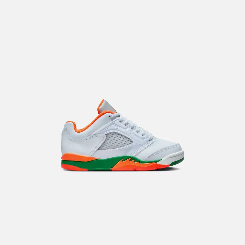 Jordan PS Air Jordan 5 Retro Low - Football Grey / Brilliant Orange sold by Kith