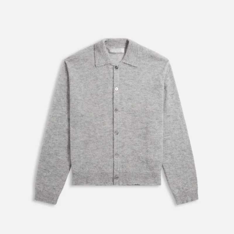 Our Legacy Evening Polo - Dust Melance Fuzzy Alpaca made by Our Legacy