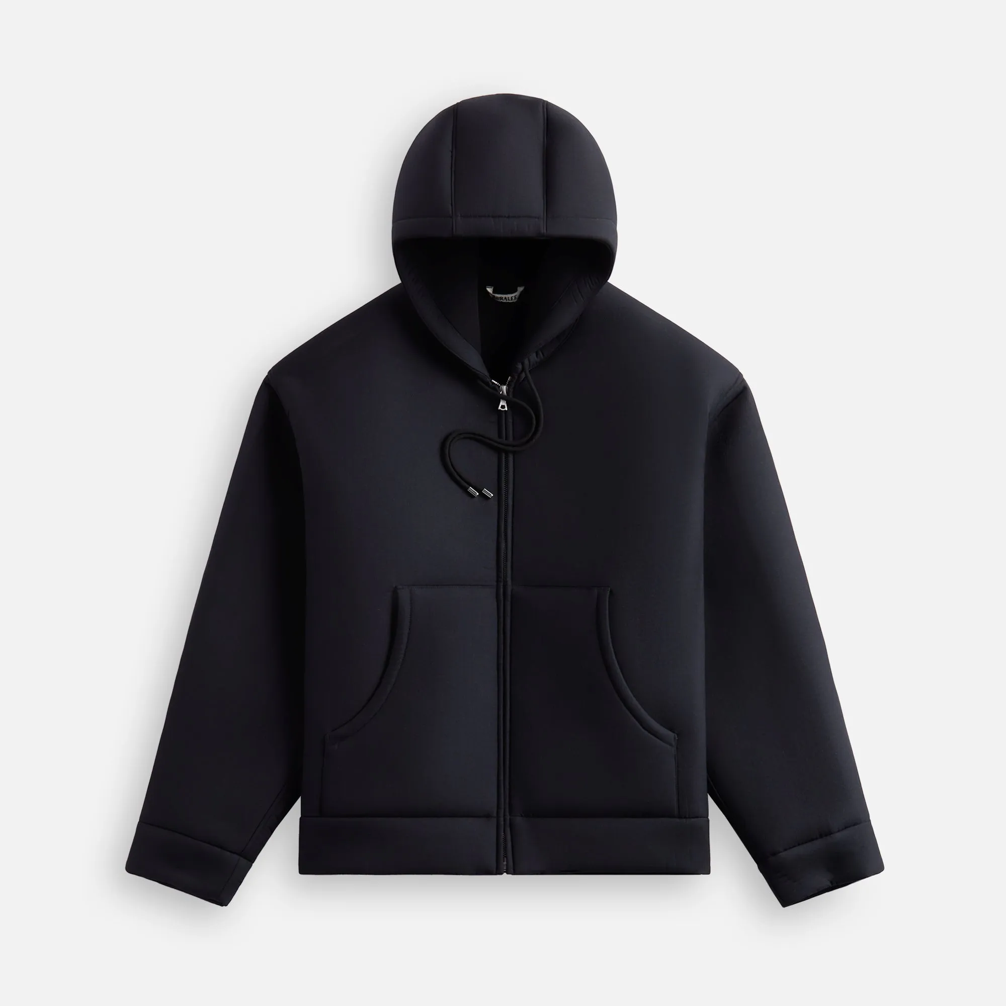 Auralee Sponge Tropical Wool Zip Hoodie - Black sold by Kith