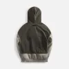 Essentials Nylon Fleece Hooded Sweater - Dark Heather Oatmeal / Ink sold by Kith