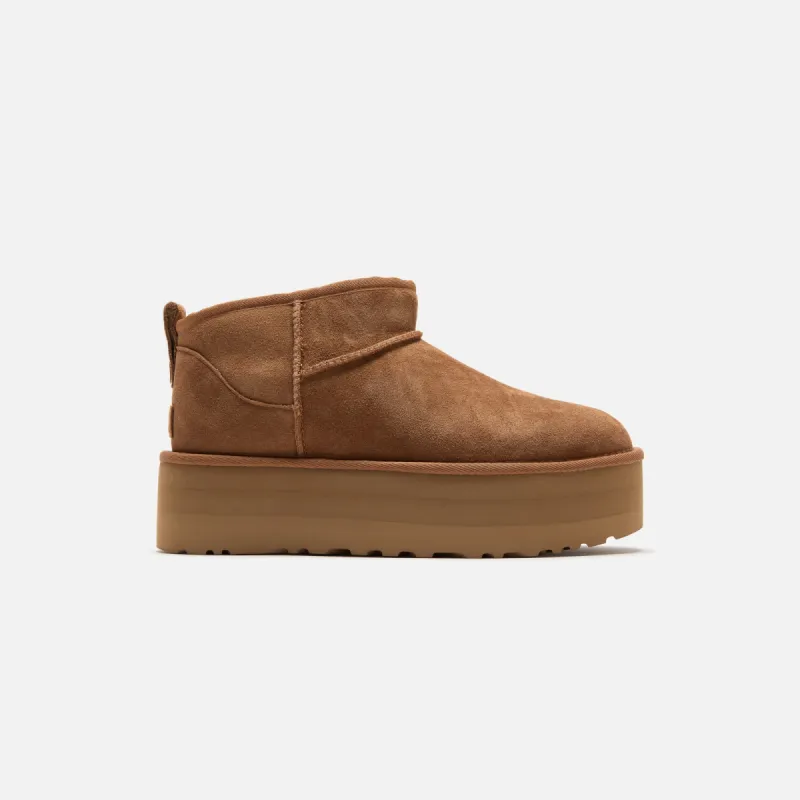 UGG WMNS Classic Ultra Mini Platform - Chestnut sold by Kith