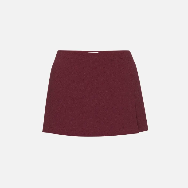 Miaou Micro Mini Skirt - Russet sold by Kith