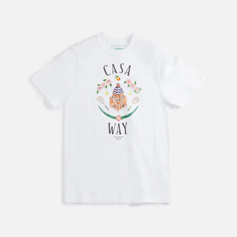 Casablanca Casa Way Printed Tee - White made by Kith
