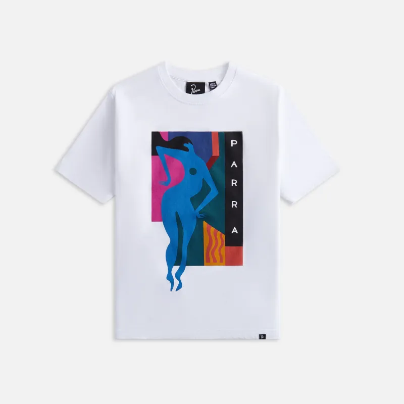 by Parra Beached And Blank Tee - White sold by Kith