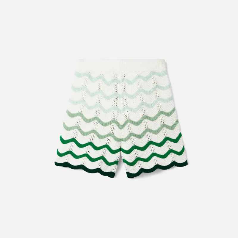 Casablanca Gradient Wave Texture Shorts - Green sold by Kith