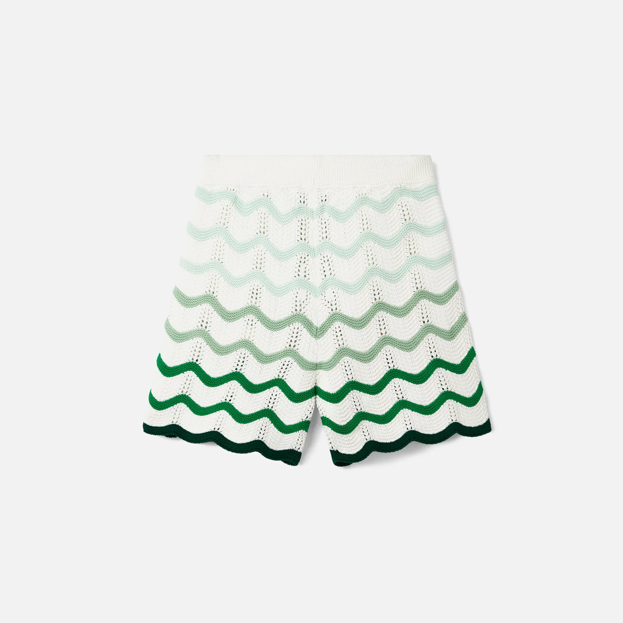 Casablanca Gradient Wave Texture Shorts - Green sold by Kith