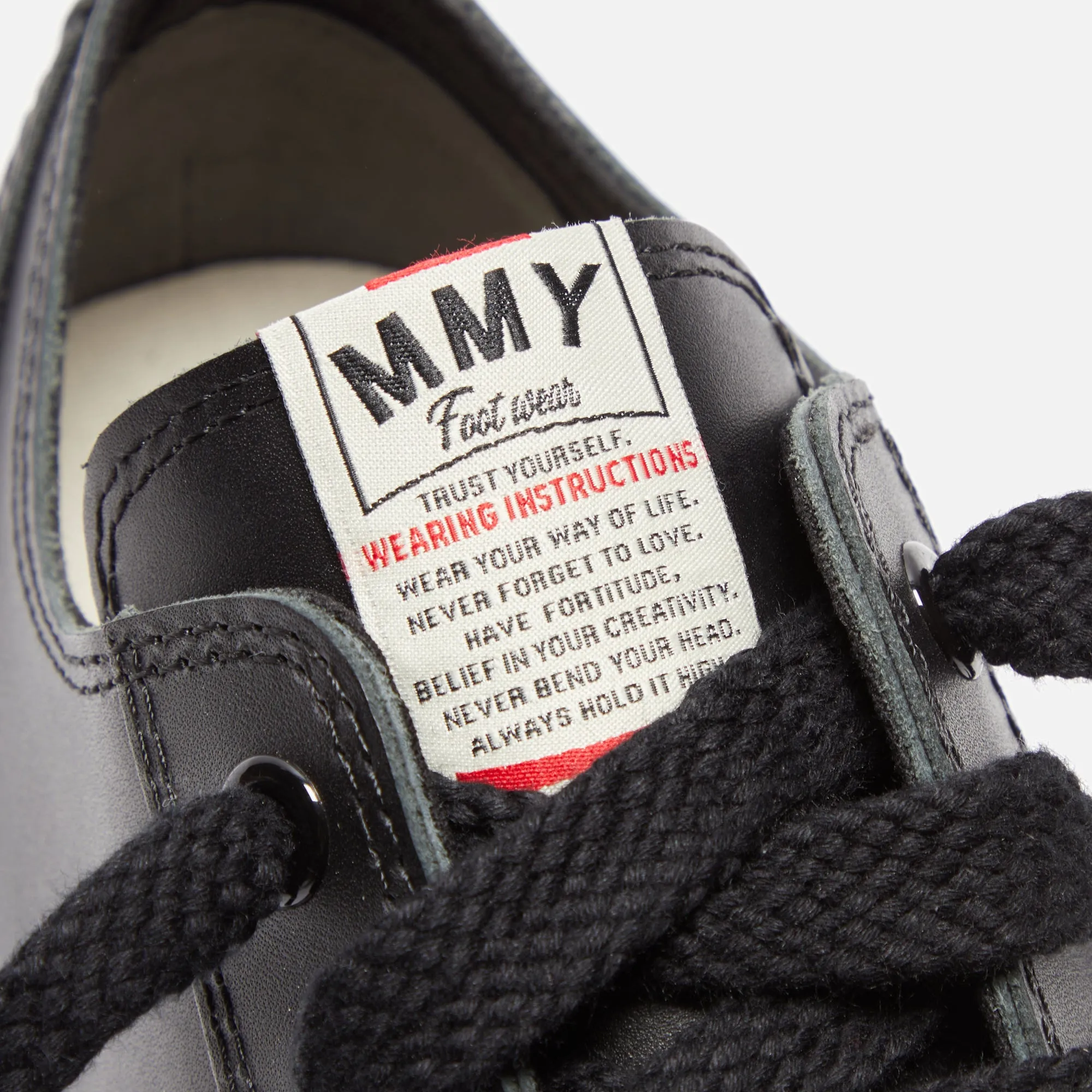 Mihara Yasuhiro Peterson 23 Low OG Sole Leather - Black sold by Kith product image thumbnail 5
