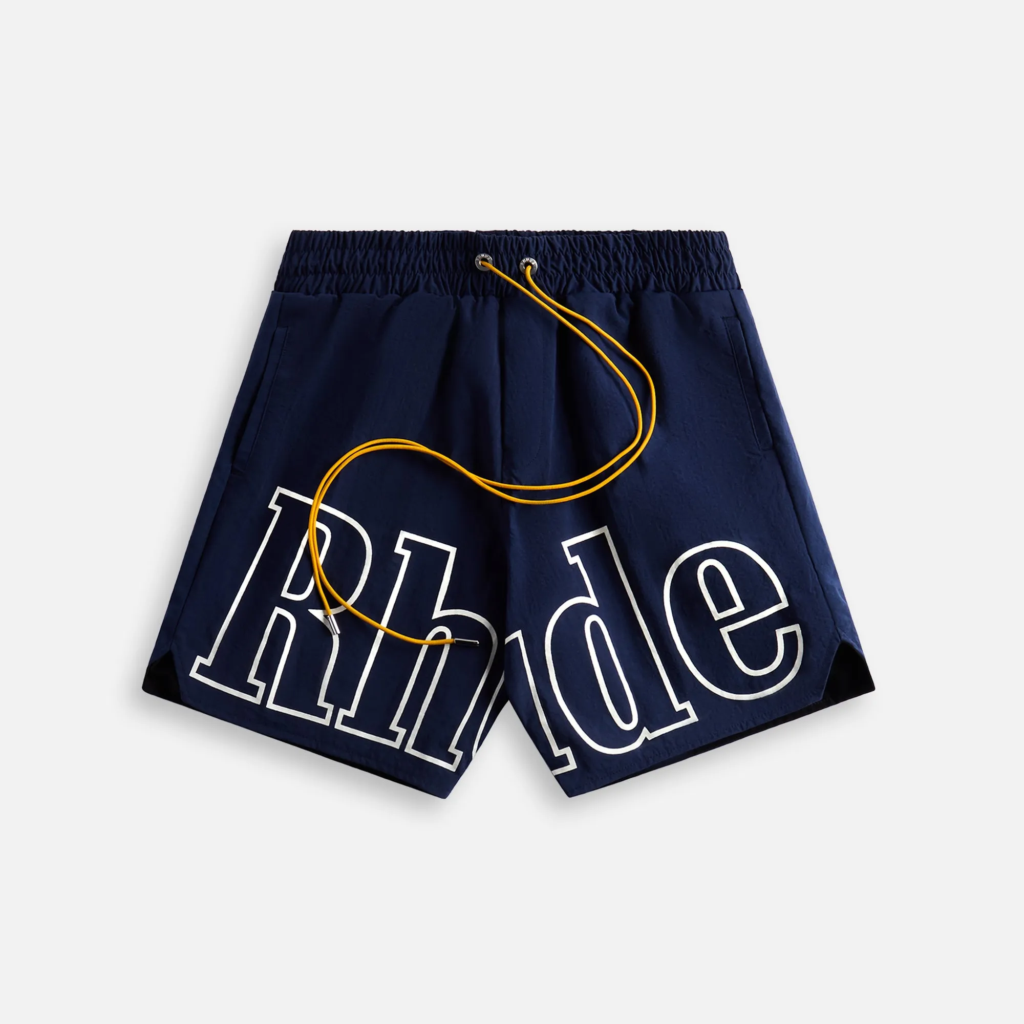 Rhude Logo Track Short - Navy sold by Kith