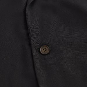 Kith Tropical Wool Thompson Crossover Shirt - Black sold by Kith