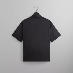 Kith Tropical Wool Thompson Crossover Shirt - Black sold by Kith