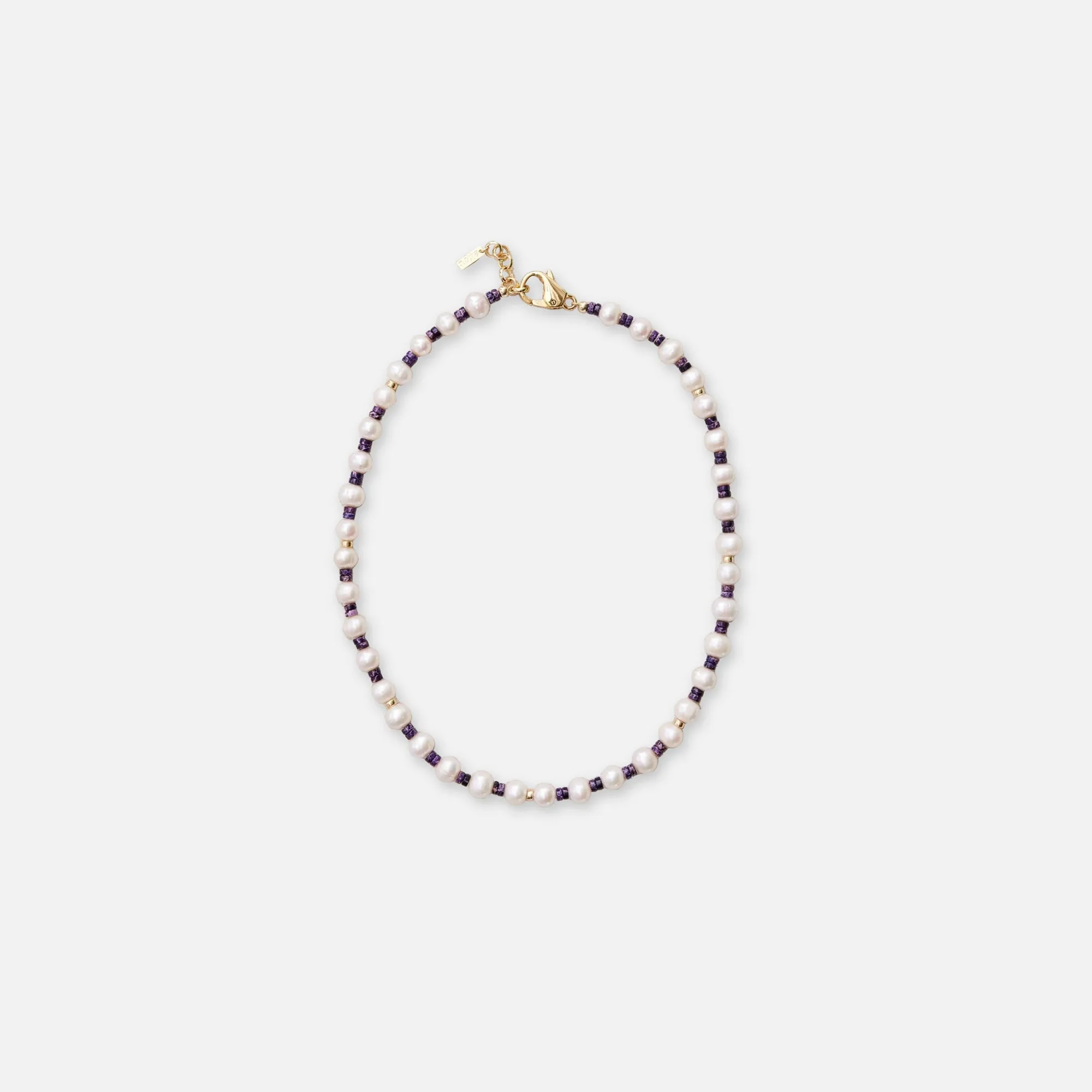 Eliou Fern Necklace - Purple / Pearl sold by Kith