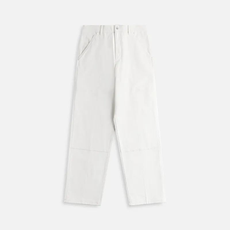 Moncler Soft Cotton Canvas Trousers - Off White sold by Kith