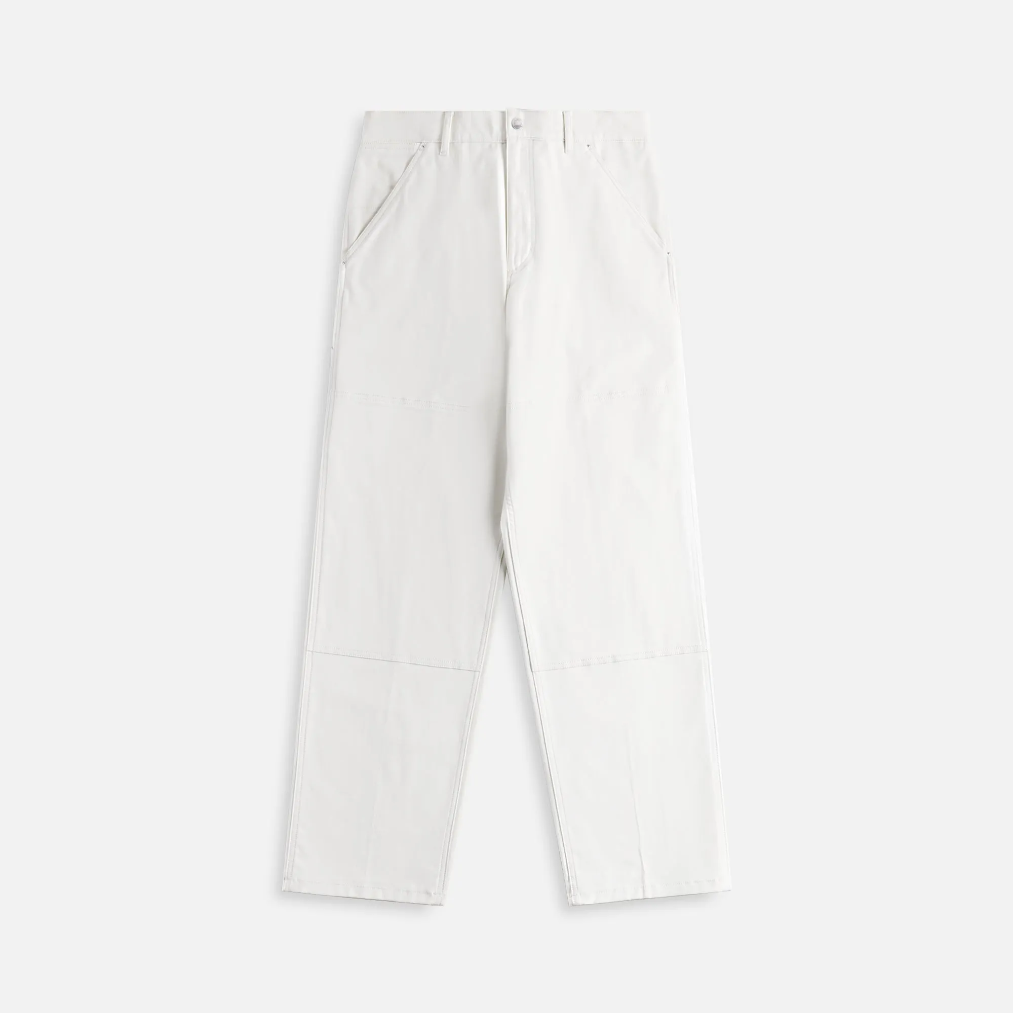 Moncler Soft Cotton Canvas Trousers - Off White sold by Kith