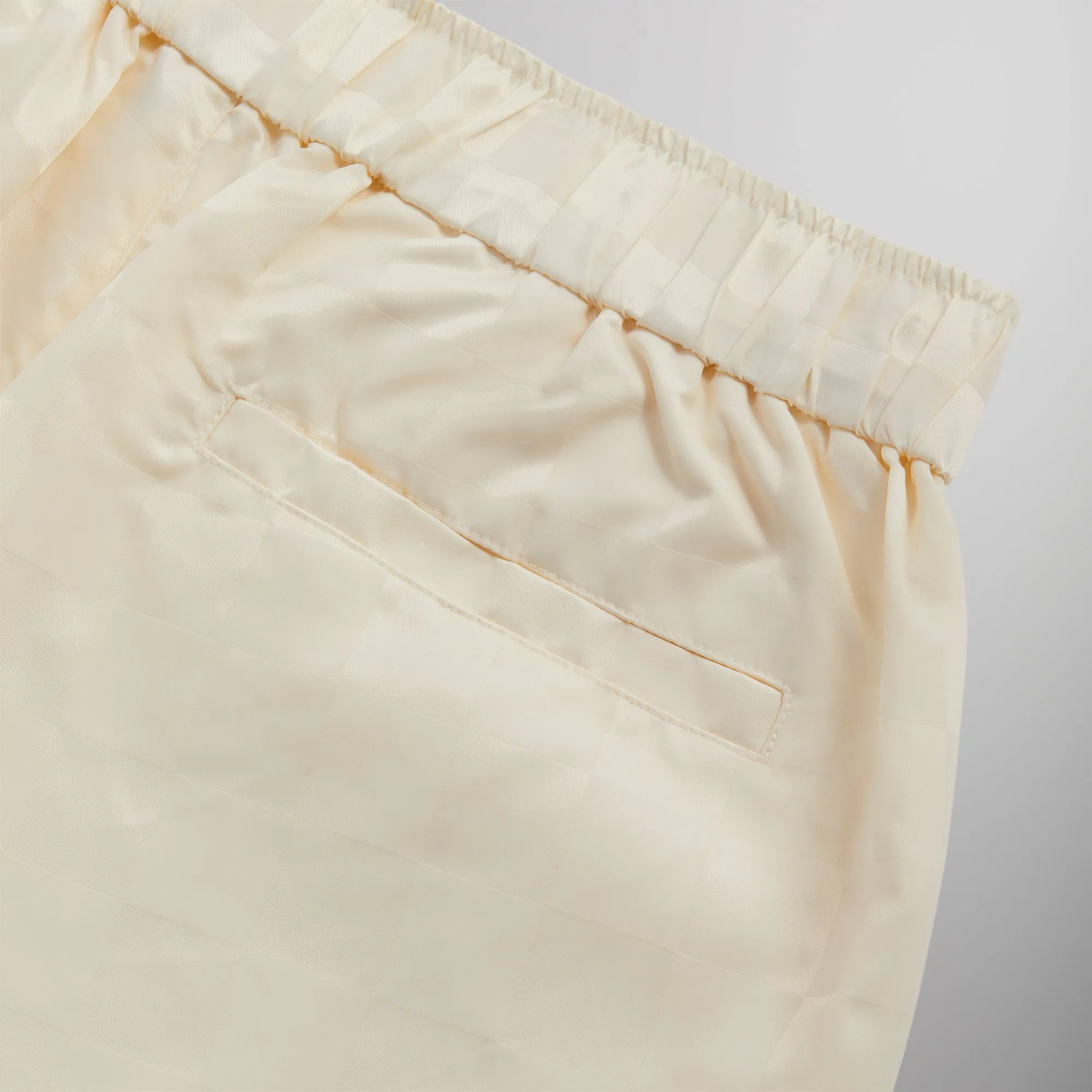 Kith Checkered Satin Davon Pant - Sandrift sold by Kith product image thumbnail 5