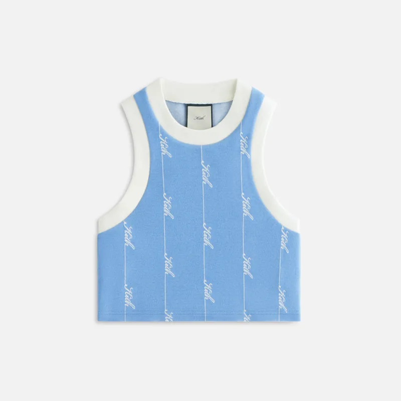 Kith Women Tiana Pique Logo Knit Tank -  Calypso sold by Kith