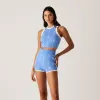 Kith Women Tiana Pique Logo Knit Tank -  Calypso sold by Kith