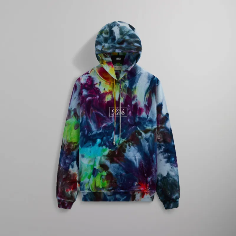 Kith for Advisory Board Crystals Tie Dye Hoodie - Blue sold by Kith
