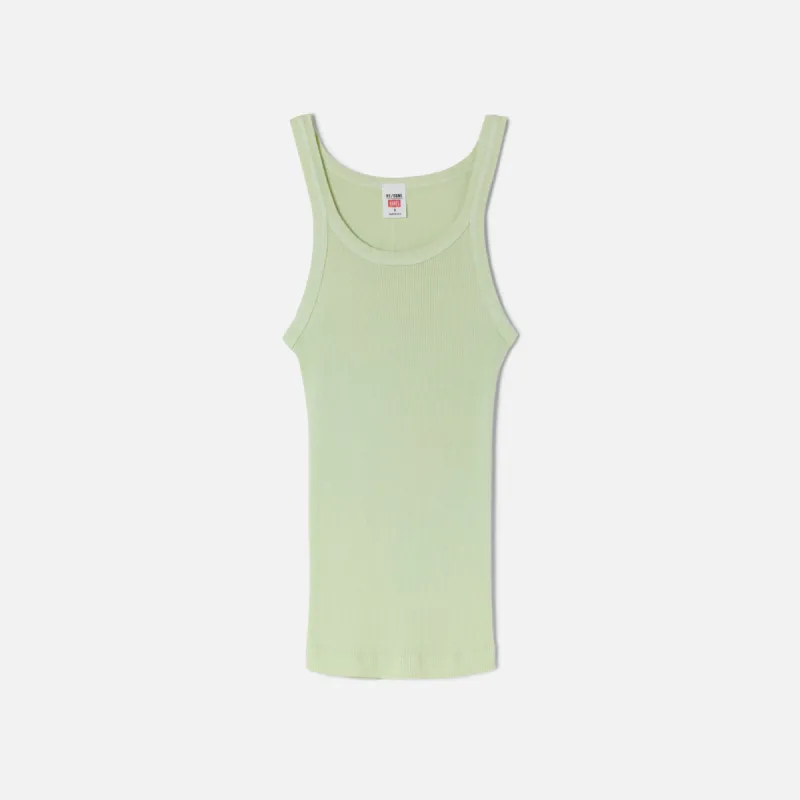 ReDone Ribbed Tank - Pistachio sold by Kith