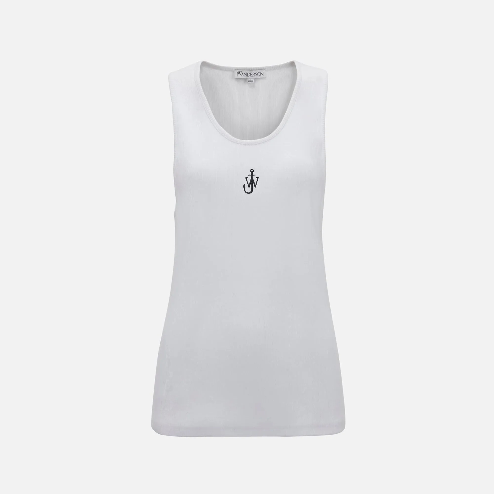JW Anderson Anchor Embroidery Vest - White sold by Kith