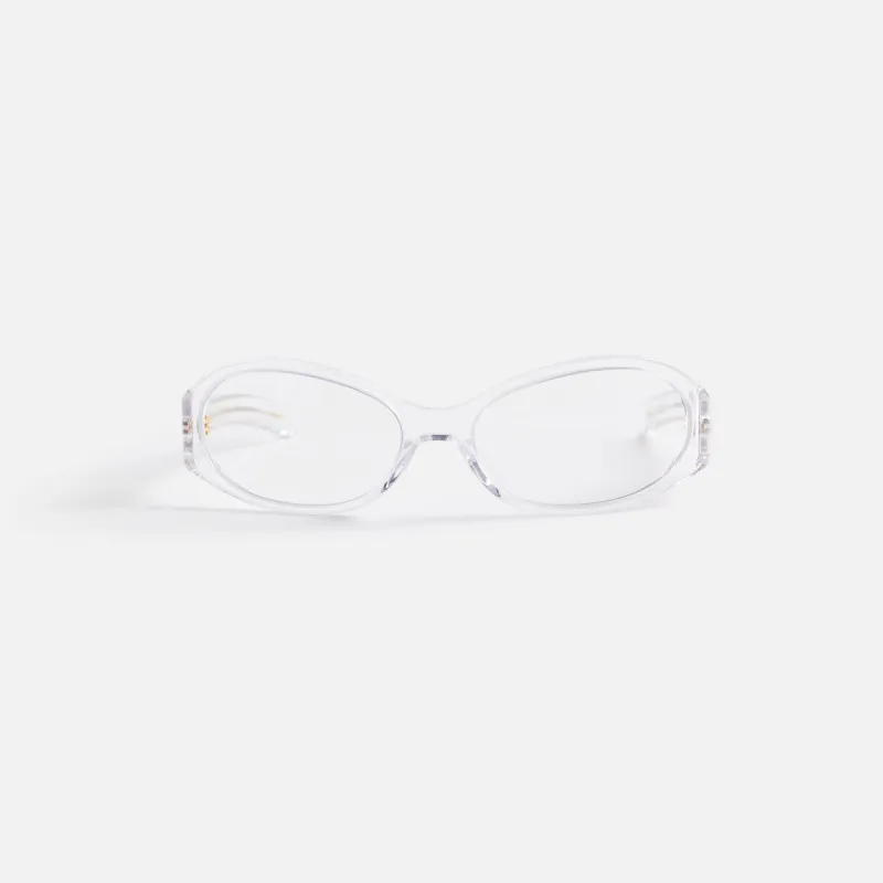 Flatlist Opel Sunglasses - Clear Crystal / Clear Lens sold by Kith