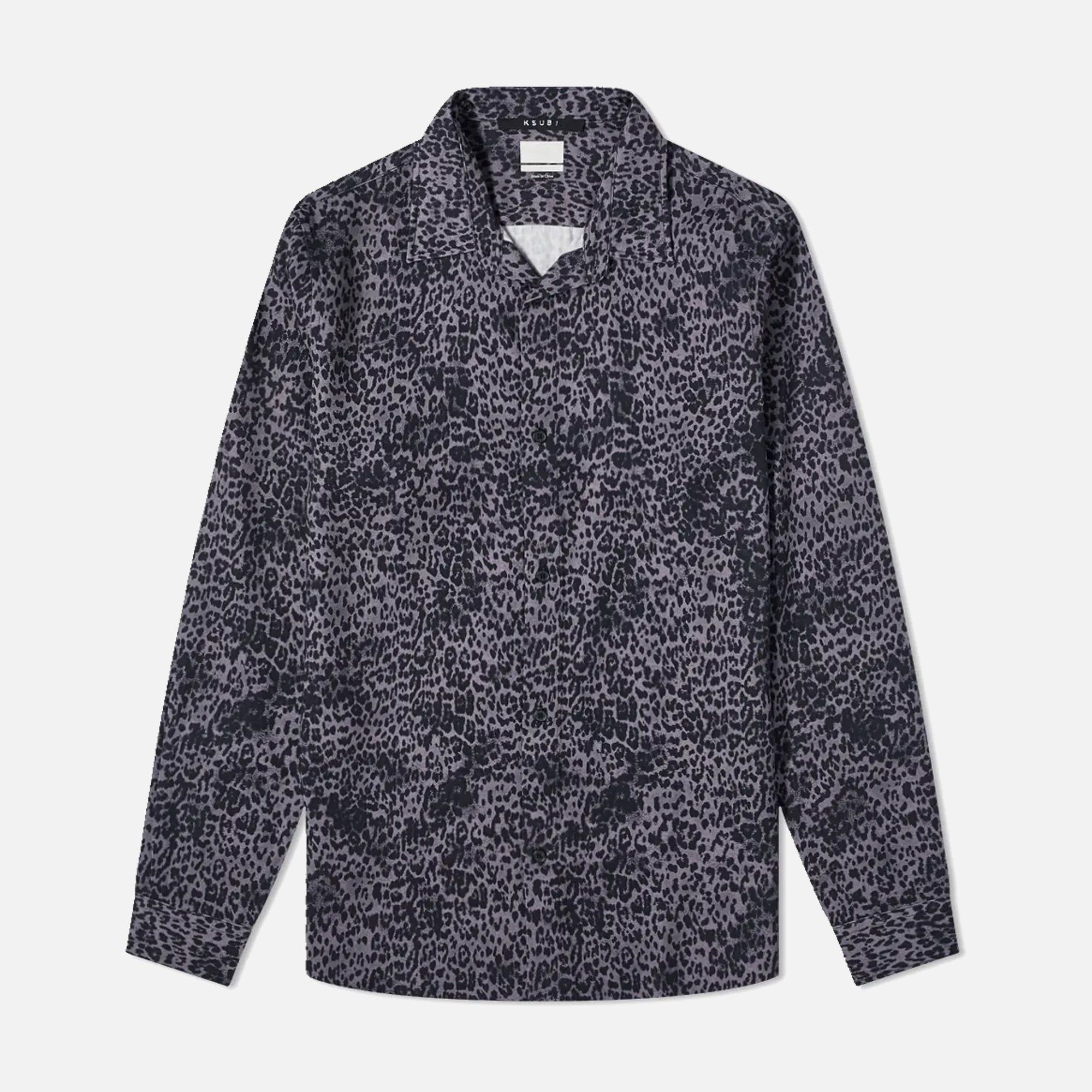 Ksubi Jungle Shirt Leopard - Black sold by Kith