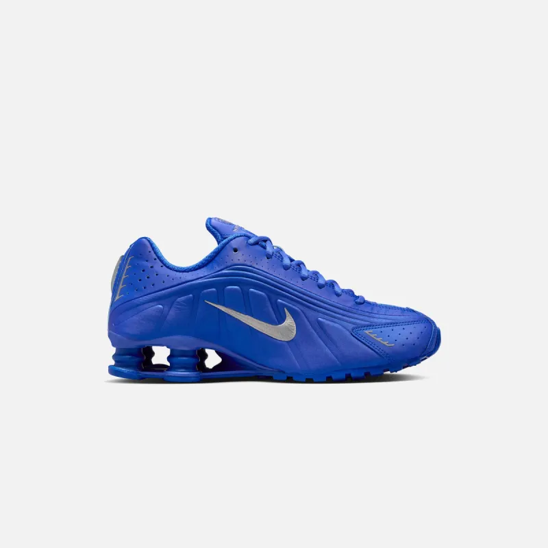 Nike WMNS Shox R4 - Racer Blue / Metallic Silver / Phantom sold by Kith