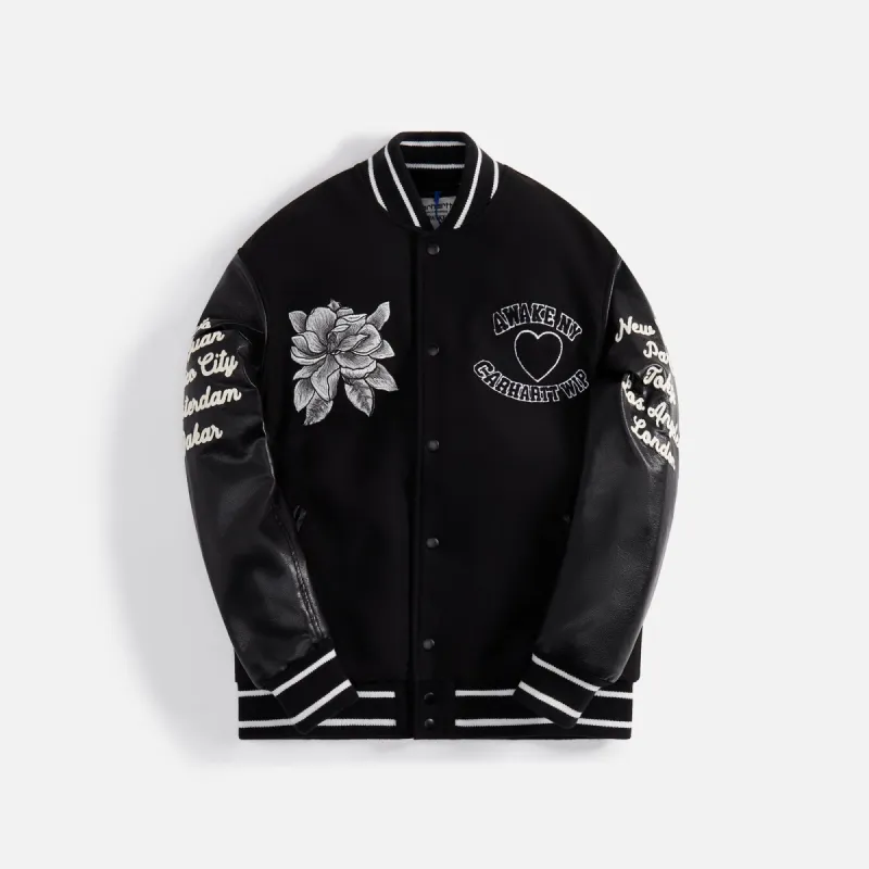 Awake NY x Carhartt WIP Teddy Jacket - Black sold by Kith