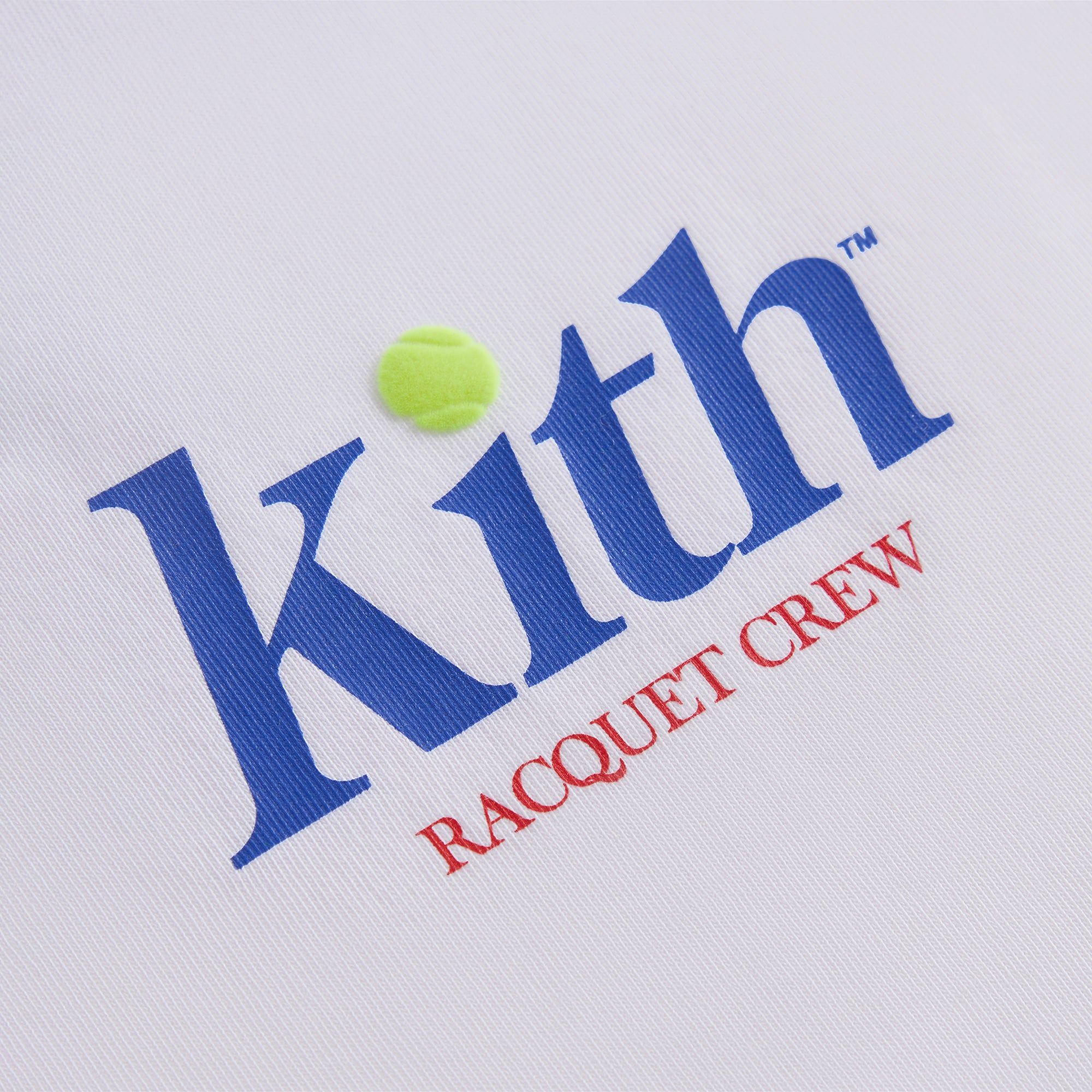 Kith for Wilson Racquet Crew Logo Vintage Tee - White sold by Kith product image thumbnail 3