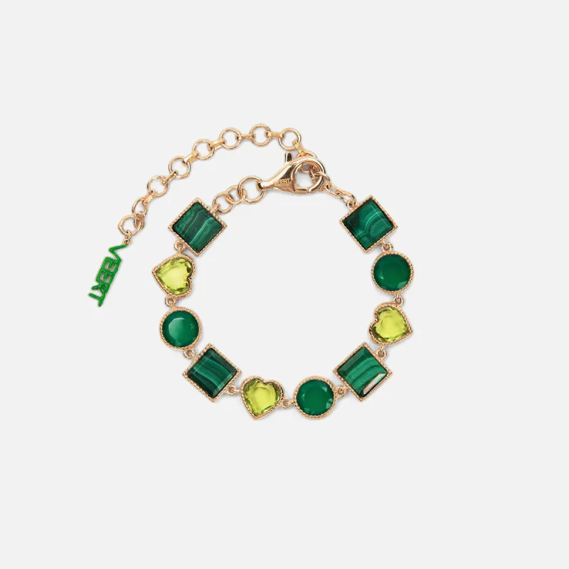 VEERT The Green Shape Bracelet - Yellow Gold sold by Kith