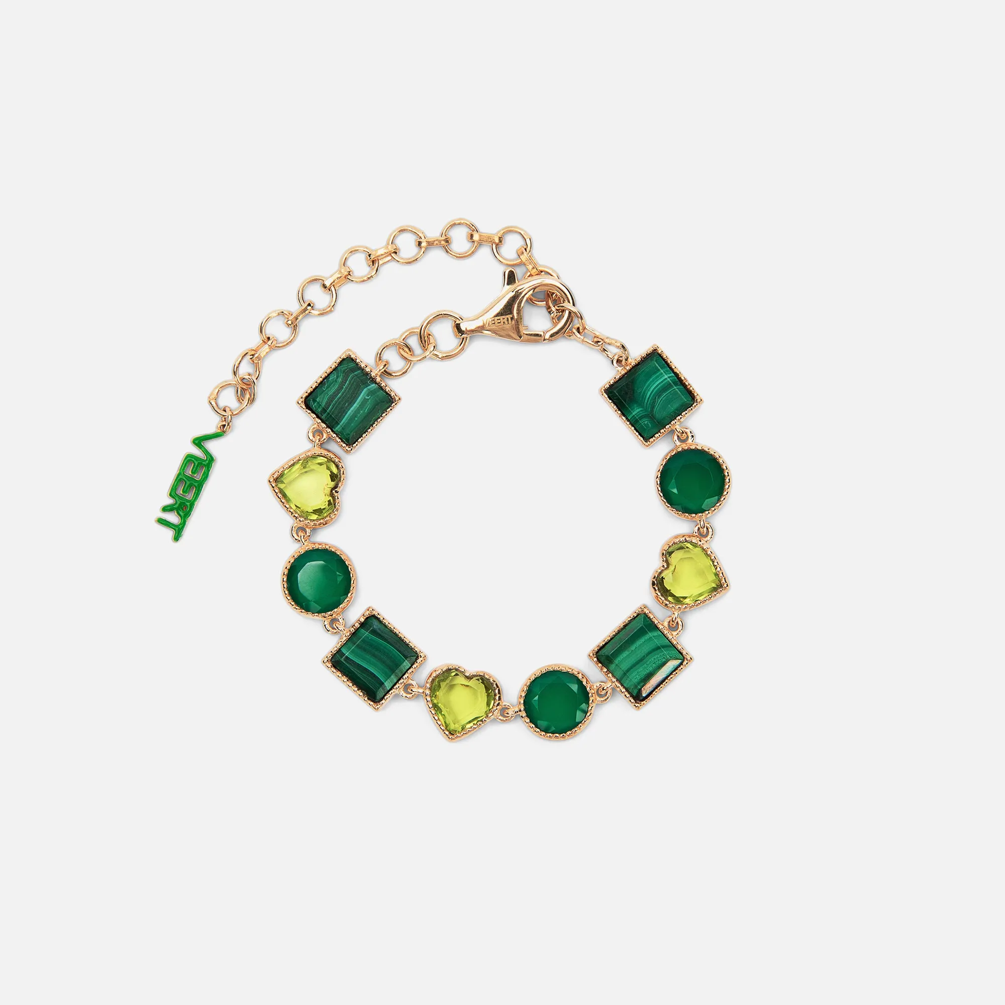 VEERT The Green Shape Bracelet - Yellow Gold sold by Kith