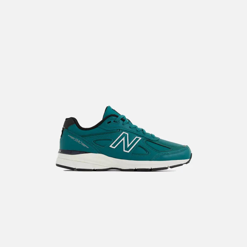 New Balance 990v4 Made in USA - Vintage Teal / White sold by Kith