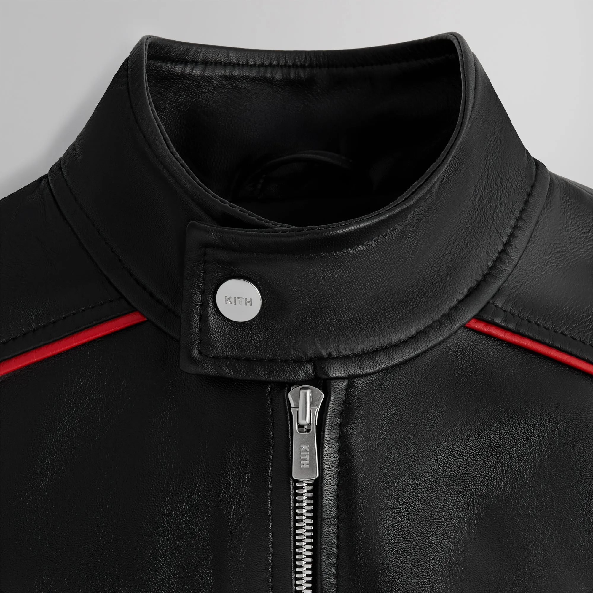TAG Heuer Formula 1 | Kith Leather Racing Jacket - Black sold by Kith product image thumbnail 3