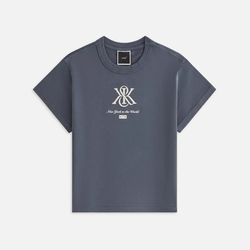 Kith Women Mulberry Crest Vintage Tee - Nocturnal sold by Kith