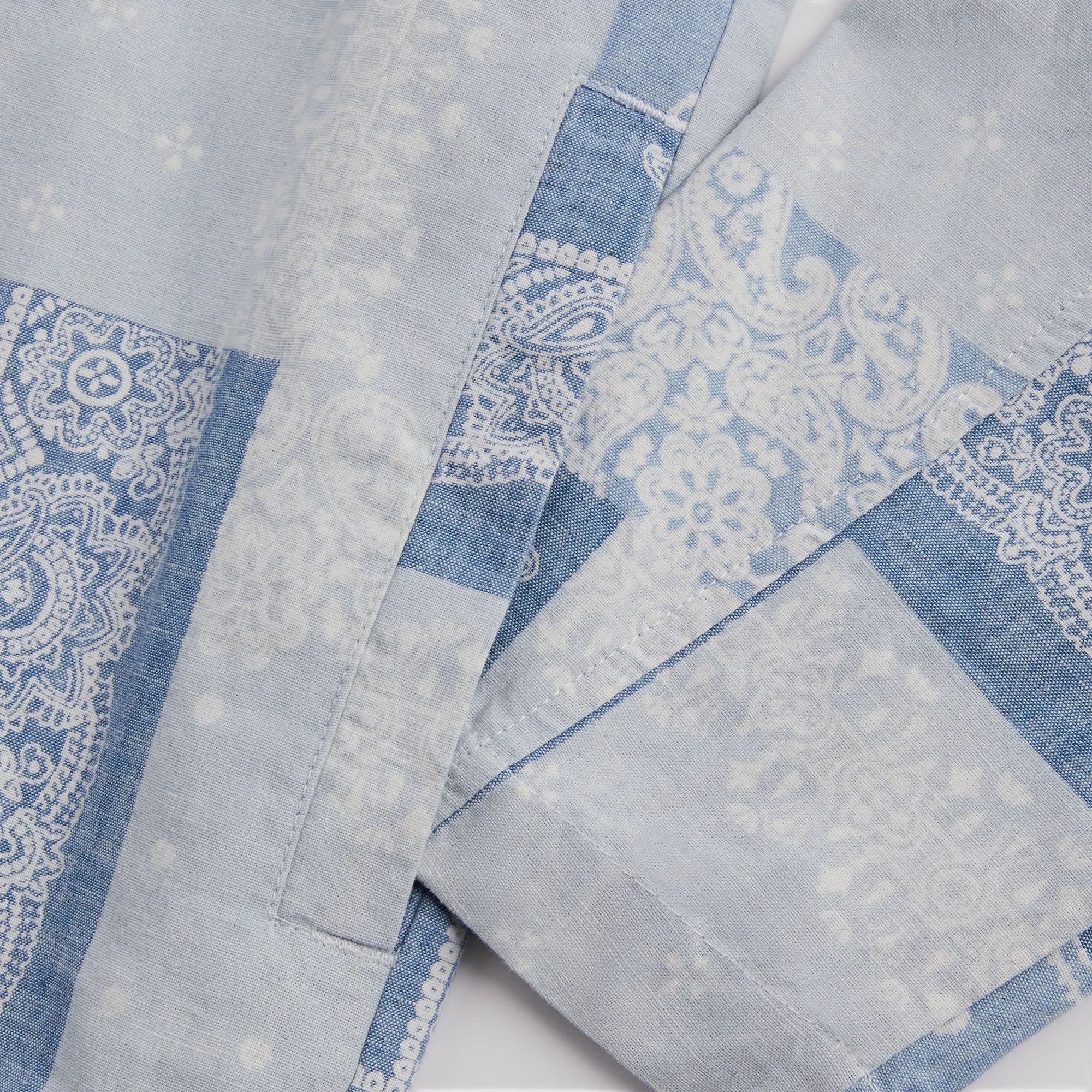 Kith Washed Paisley Coaches Jacket - Light Indigo sold by Kith product image thumbnail 4