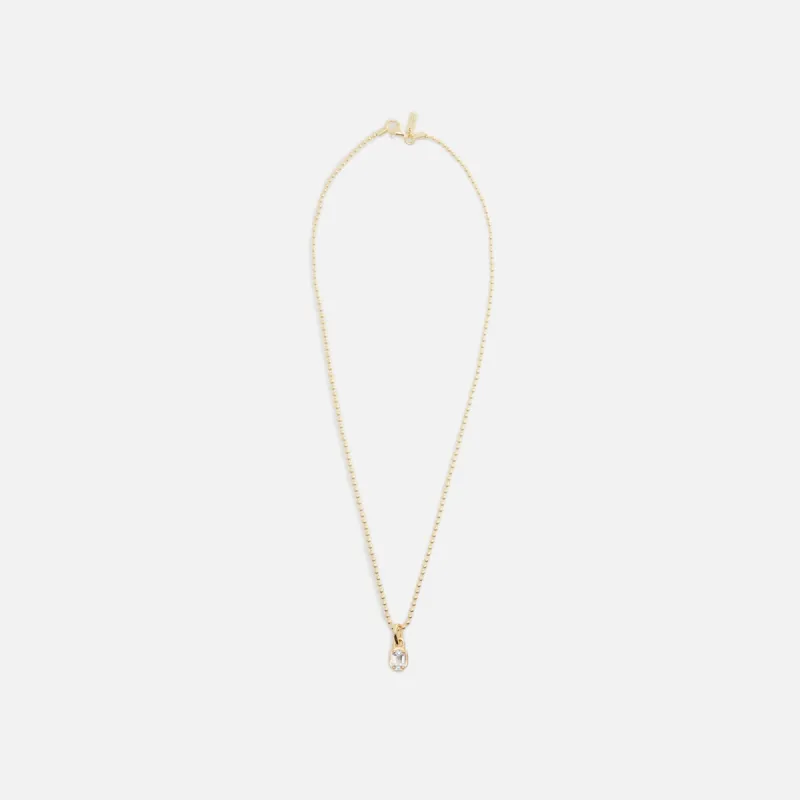Hatton Labs Mini Emblem Pendant 18K Gold Plated - Gold sold by Kith