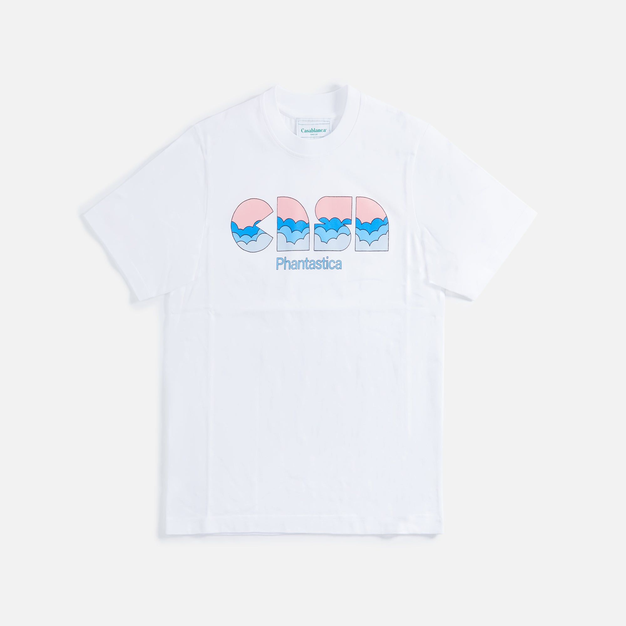 Casablanca Casa Clouds Screen Printed Tee - White sold by Kith