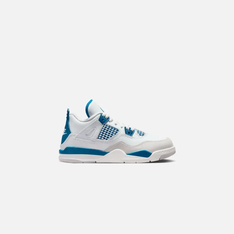 Jordan PS Air Jordan 4 Retro - Off White / Military Blue / Neutral sold by Kith