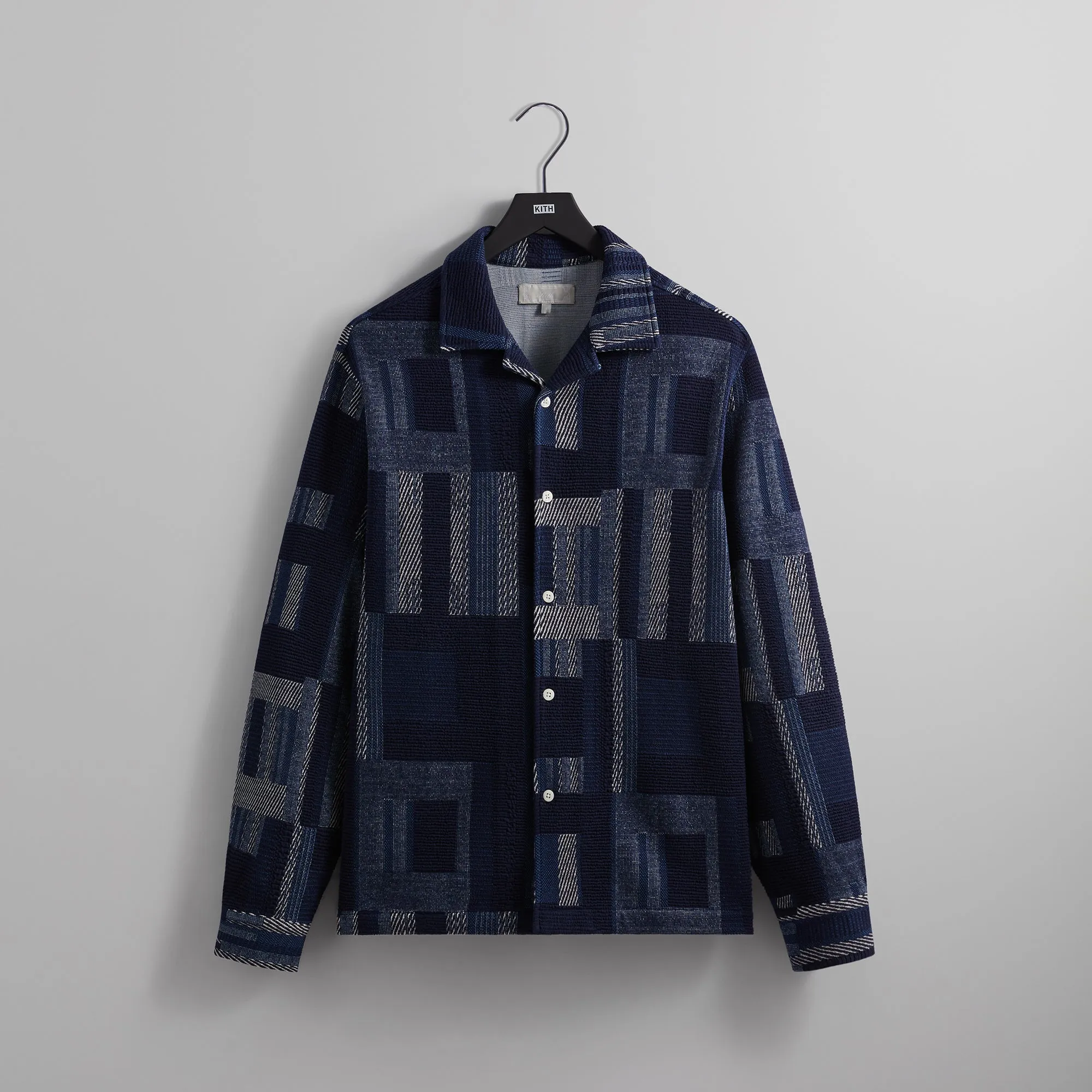 Kith Geometric Knit Cohen Shirt - Nocturnal sold by Kith