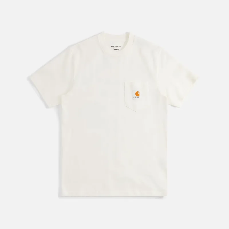Awake NY x Carhartt WIP Pocket Tee - Wax sold by Kith